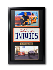 Paul walker movie plate