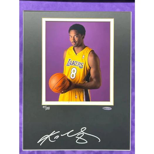 Kobe Bryant autographed  last ticket and authentic signature game used confetti