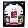 Tom bradey autographed jersey framed pic collage